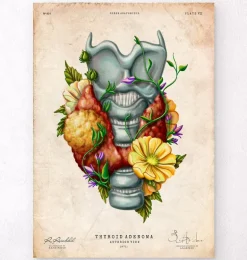 Adénome thyroïdien - Floral - Vintage
