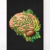 Anatomie du cerveau IV - Floral - Vintage