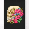 Anatomie du crâne III - Floral - Noir