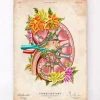 Anatomie du rein II - Floral - Vintage