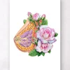 Anatomie du sein - Floral - Blanc