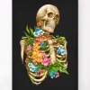 Anatomie du squelette - Floral - Noir