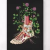 Anatomie florale du pied - Noir