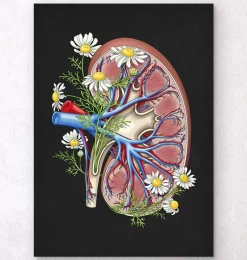 Anatomie florale du rein - Noir