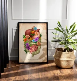 Appareil digestif - Floral - Vintage
