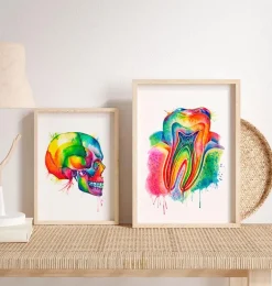 Art d'anatomie dentaire - Aquarelle
