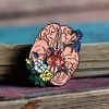 Cerveau avec des fleurs - Pins