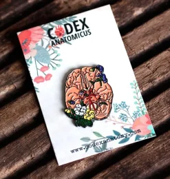 Cerveau avec des fleurs - Pins