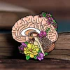 Cerveau avec fleurs II - Pins