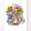 Cordes vocales - Floral - Blanc