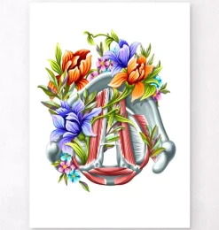 Cordes vocales - Floral - Blanc