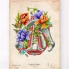 Cordes vocales - Floral - Vintage