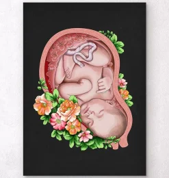 Foetus in a utérus II - Noir