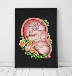 Foetus in a utérus II - Noir