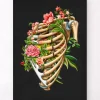 Fracture des côtes - Floral - Noir
