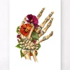 Fracture du poignet - Floral - Blanc
