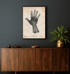 Impression d'anatomie de la main humaine IV