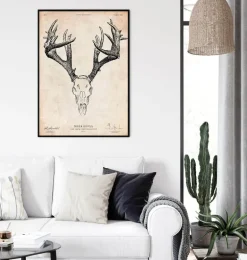 Imprimé crâne de cerf