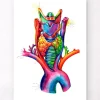Larynx, thyroïde et aorte - aquarelle