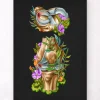 Lésion méniscale - Floral - Noir