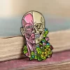 Muscles du visage avec des fleurs - Pins