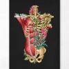 Muscles et os du torse - Floral - Noir