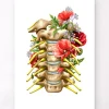 Nerfs cervicaux - Floral - Blanc