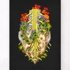 Nerfs sacrés - Floral - Noir