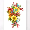 Polygone de Willis - Floral - Blanc