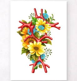 Polygone de Willis - Floral - Blanc