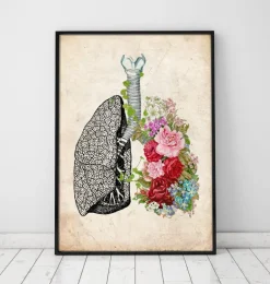 Poumons à fleurs - Vieux papiers