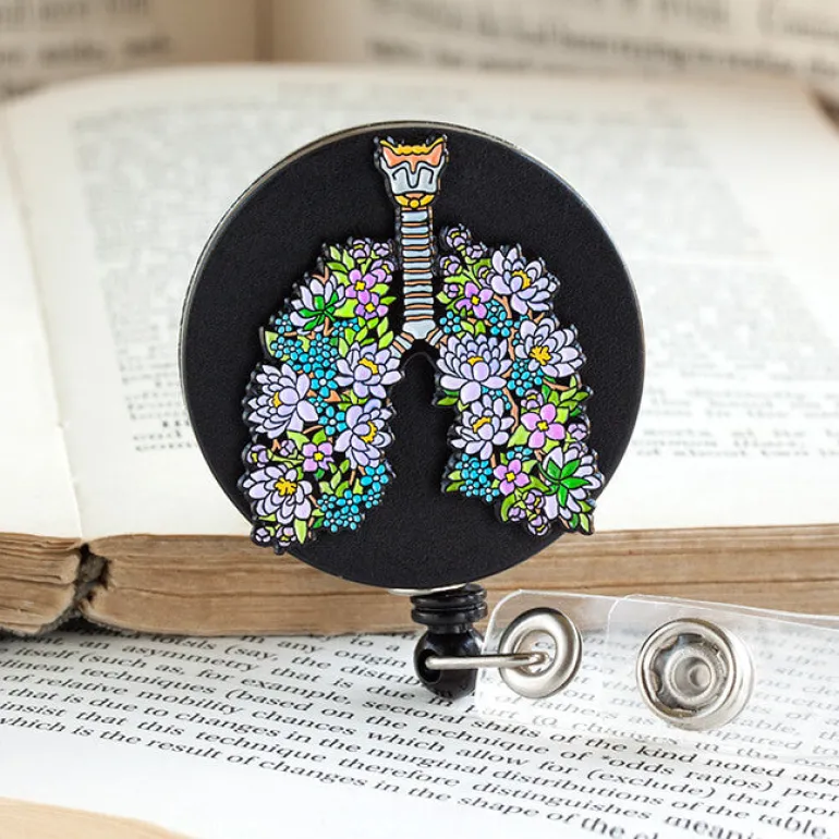 Poumons - Porte-badge rétractable