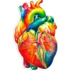 Sticker d'anatomie cardiaque II - Aquarelle