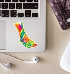 Sticker d'anatomie du pied II - Aquarelle