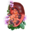 Sticker d'anatomie du rein - Floral