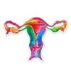 Sticker d'anatomie utérine - Aquarelle