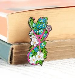 Stéthoscope avec fleurs - Pins
