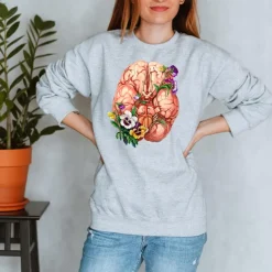 Sweat Unisex Cerveau - Floral