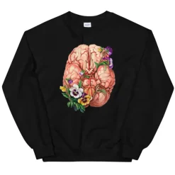 Sweat Unisex Cerveau - Floral