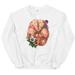 Sweat Unisex Cerveau - Floral