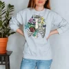 Sweat Unisexe Cage Thoracique - Floral