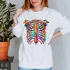 Sweat Unisexe Cage Thoracique - Aquarelle