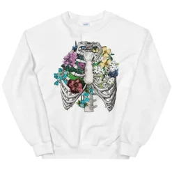 Sweat Unisexe Cage Thoracique - Floral