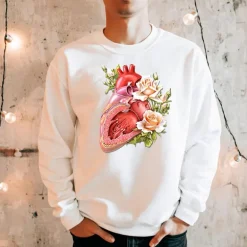 Sweat Unisexe Cœur II - Floral