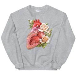 Sweat Unisexe Cœur II - Floral