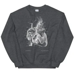 Sweat Unisexe Cœur II- Chalkboard