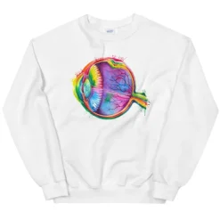 Sweat Unisexe des Yeux - Aquarelle