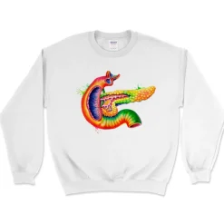 Sweat Unisexe Pancréas - Aquarelle