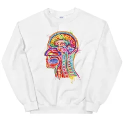 Sweat Unisexe Section de Tête - Aquarelle