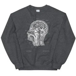 Sweat Unisexe Section de Tête - Chalkboard